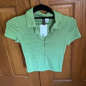Green Cropped H&M Shirt